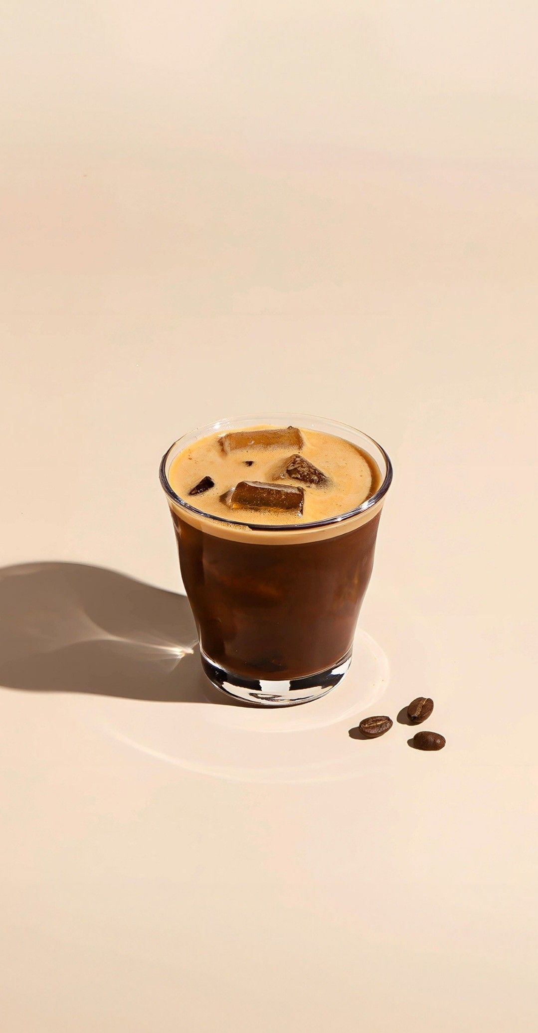 Iced americano in a short tumbler